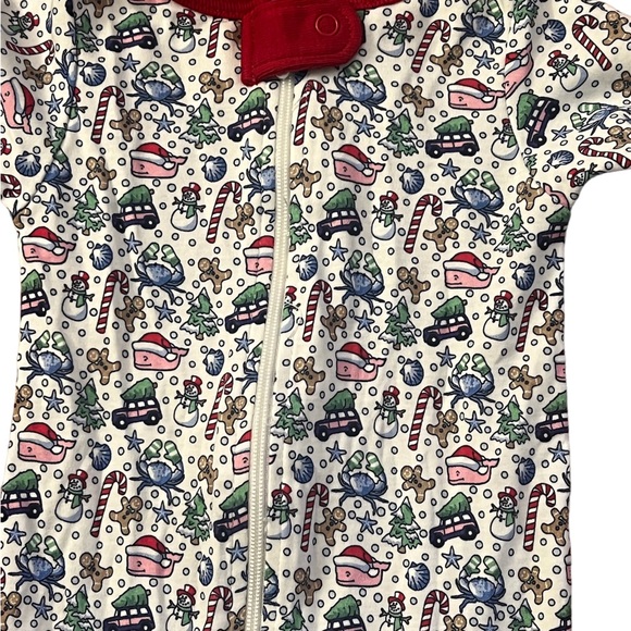 Vineyard Vines Whale Holiday Christmas 🎄 Onesie Foo - Picture 6 of 11